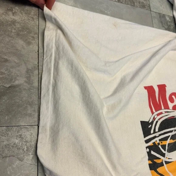 Marlboro White Tee with Cowboy Print